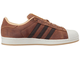 Adidas Superstar коричневые с черным