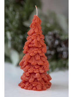 Свеча "Ёлка рождество" Красный