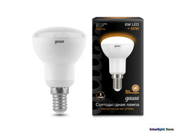 Gauss LED R50 6w 830/840 E14