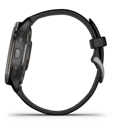 Garmin Venu 2 Plus Slate Stainless Steel Bezel with Black Case and Silicone Band (010-02496-01 / 010-02496-11 / 010-02496-51)