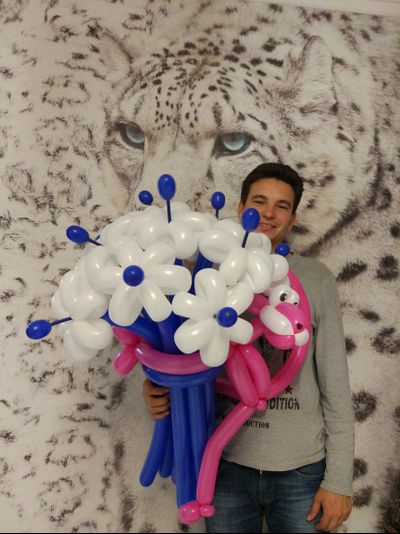 букет "розовая пантера"