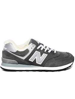 New Balance 574 Grey с мехом