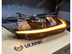 Фары Toyota Camry 40 в стиле Lexus бегающие