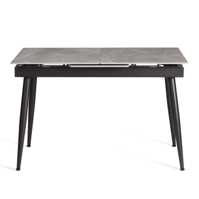 Стол обеденный Balmoral (Балморал) серый глянцевый/черный