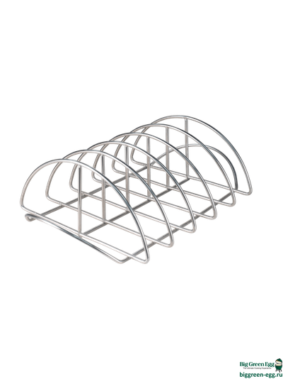 Подставка для рёбрышек, полукруглая, стальная, 5 секций, для печи