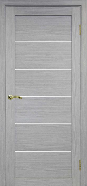 Межкомнатная дверь "Турин-506" дуб серый (стекло)