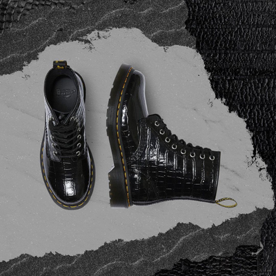 Ботинки Dr Martens 1460 Pascal Zebra Emboss черные