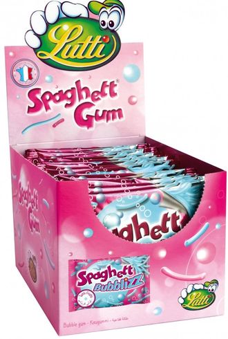 Жевательная резинка  Spaghetti Gum Bubblizz 35g (24 шт)