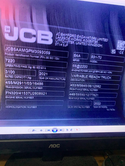 Телескопический погрузчик JCB 531-70