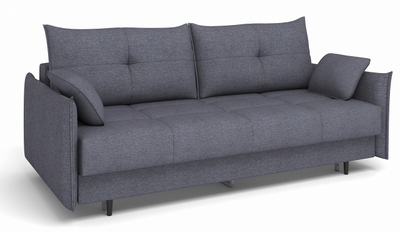 ДВУСПАЛЬНЫЙ КОМПАКТНЫЙ ПРУЖИННЫЙ ДИВАН-КРОВАТЬ КАРОЛИНА, МЕТАЛЛОСКЕЛЕТ С МЕХАНИЗМОМ ПАНТОГРАФ, СО СЪЕМНЫМ ЧЕХЛОМ