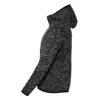 Толстовка из вязанного флиса с капюшоном, на молнии, арт.67