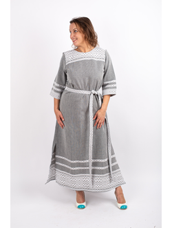 Платье "Лебедушка" ручное ткачество