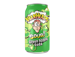 Газированный напиток WarHeads Sour Green Apple Soda 355мл