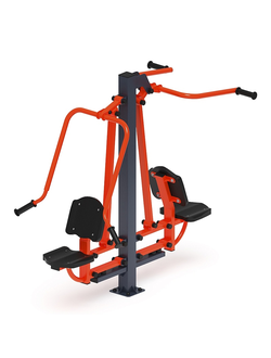 «Тяга верхняя+Жим от груди» СТ 027-01 двойной уличный тренажер