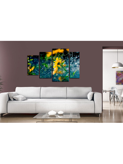 Модульная картина "Летний дождь"