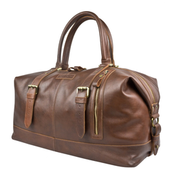 Кожаная дорожная сумка Campora Premium brown (арт. 
4019-53)