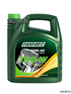 Масло моторное для грузовых автомобилей Fanfaro TRD W 10W-40 5l MA-SLO.RU