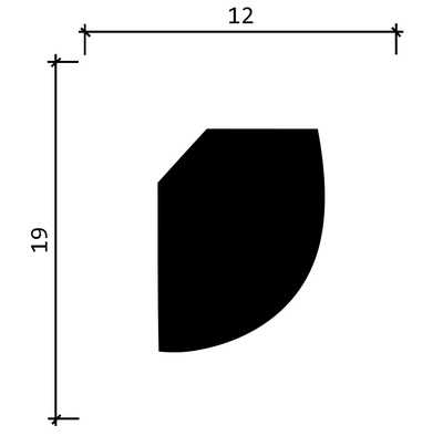 Карниз DD02 - 19*12*2000мм