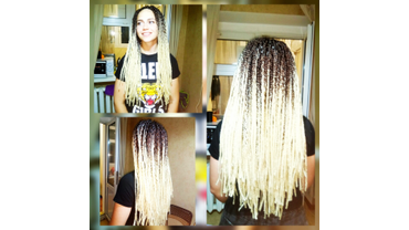 Смена образа нашей любимой Кристина Белкина. Сняли наращенные волосы и заплели Афрокосы классика, получилось 150 штук косичек! Материал омбре, переход из русого в светлый блонд! Время плетения 7 часов на густые и длинные волосы! Студия Ксении Грининой!