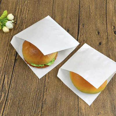 Бумажный уголок/карман/пакет для бургера (100 шт., белый), 140*160мм