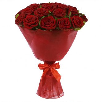 19 красных роз (70 см.)