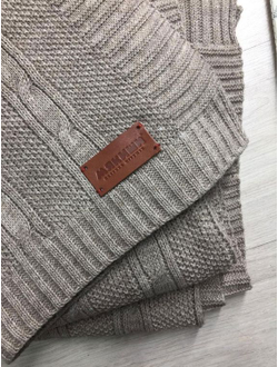 Плед вязаный "Косы"