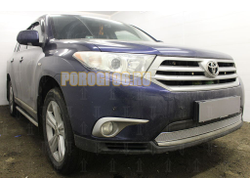 Защита радиатора Toyota HIGHLANDER U40 2010-2013 chrome PREMIUM