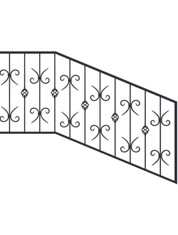Перила кованые (арт .ПК14)