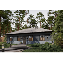 Одноэтажный дом с тремя спальнями 103м² (S29)