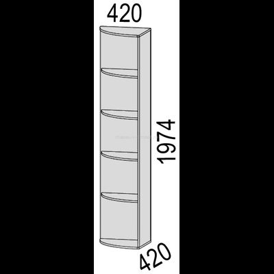 Стеллаж угловой Гермес