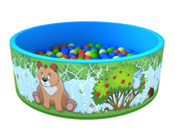 Сухой бассейн Romana «Зверята» 100 шариков купить в Воронеже