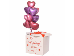 коробка-сюрприз с сердечками