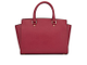 Cумка Michael Kors Selma Large из натуральной кожи (Бордовая)