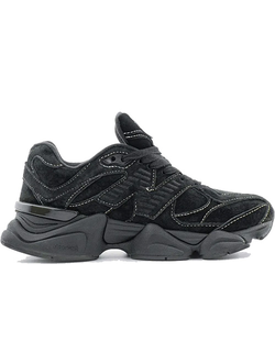 New Balance 9060  White Stitching Triple Black
