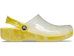 CROCS CLASSIC TRANSLUCENT BLEACH DYE CLOG ЖЕЛТЫЕ