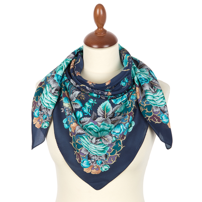 Павловопосадский платок Россияночка 1740-14