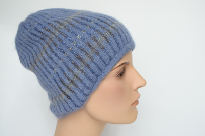 Фиолетовая итальянская шапка Визио фото