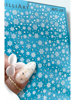 Слайдер-дизайн MilliArt Nails Металл MTL-258