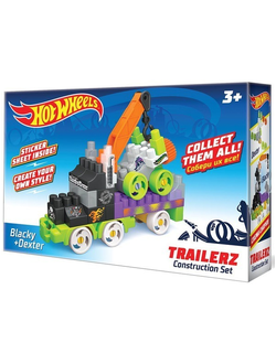 Детский развивающий конструктор Bauer Hot Wheels Серия Trailerz Blacky + Dexter 3+