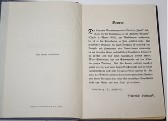 Линхард Ф. Введение к `Фаусту` Гете. [На нем. яз.]. Leipzig: Verlag von Quelle&Meyer, 1913.