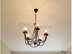 Гостиная матовый потолок Германия 16 м2