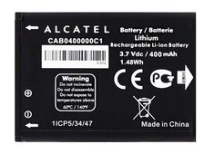 АКБ (аккумулятор) Alcatel OT-1035D, OT-1016D, OT-1052D (CAB0400000C1/CAB0400011C1)