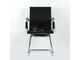 Кресло Barneo K-113 черная кожа на полозьях