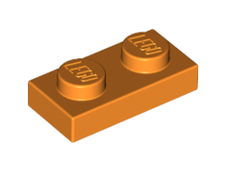 Plate 1 x 2, Orange (3023 / 4122464 / 4163009 / 4177932)