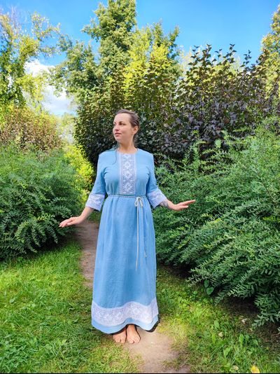 Платье крапивное "Пробуждение"