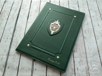 кожаная папка, папка на заказ, папка с гербом, папка на подпись, папка для документов, папка из кожи