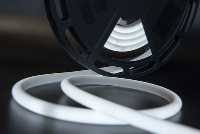 Светодиодная термолента 12 Вт/м, 24В ,SMD2835, 180 LED/м,  IP68, белый цвет.