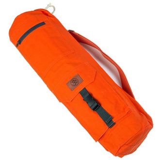 Хлопковая сумка для коврика Сутра оранжевая