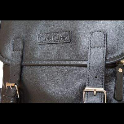 Кожаный рюкзак Santerno black (арт. 3007-05)