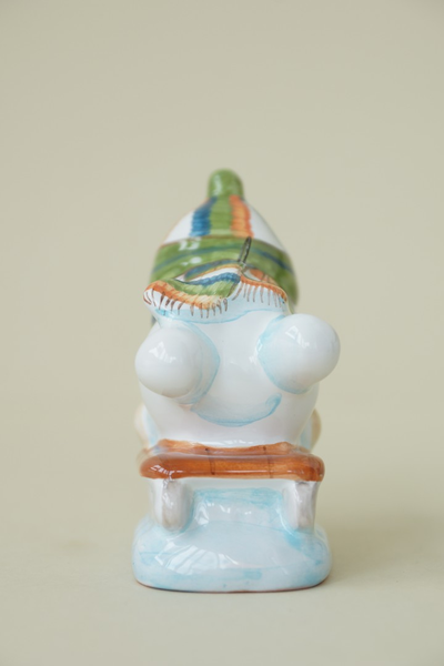 Снеговик на санках (спортсмен)